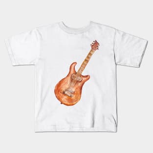 watercolor guitar Kids T-Shirt